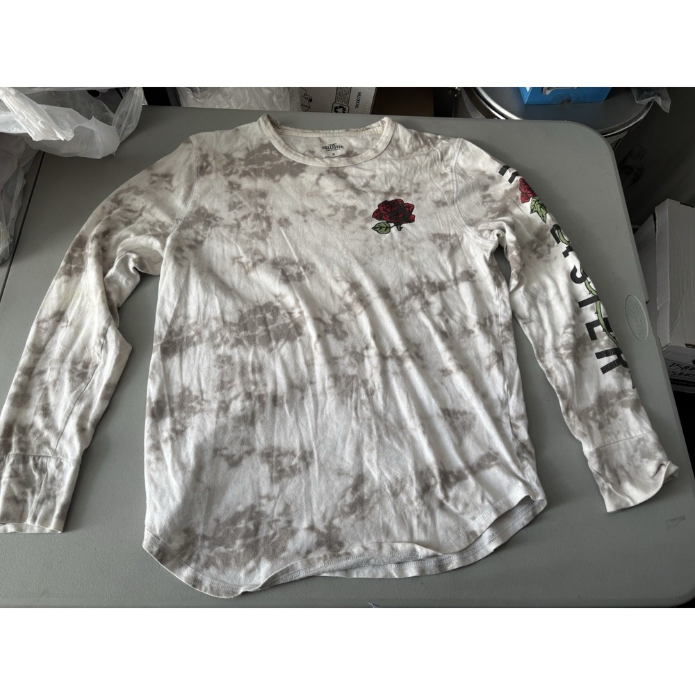 Hollister Tie Dye Rose Long Sleeve T-Shirt Size M